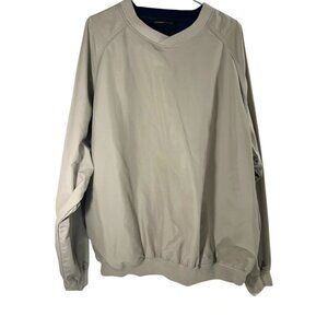 Greg Norman Long Sleeve Golf Pullover V Neck Lightweight Rain Wind Resistant Lg